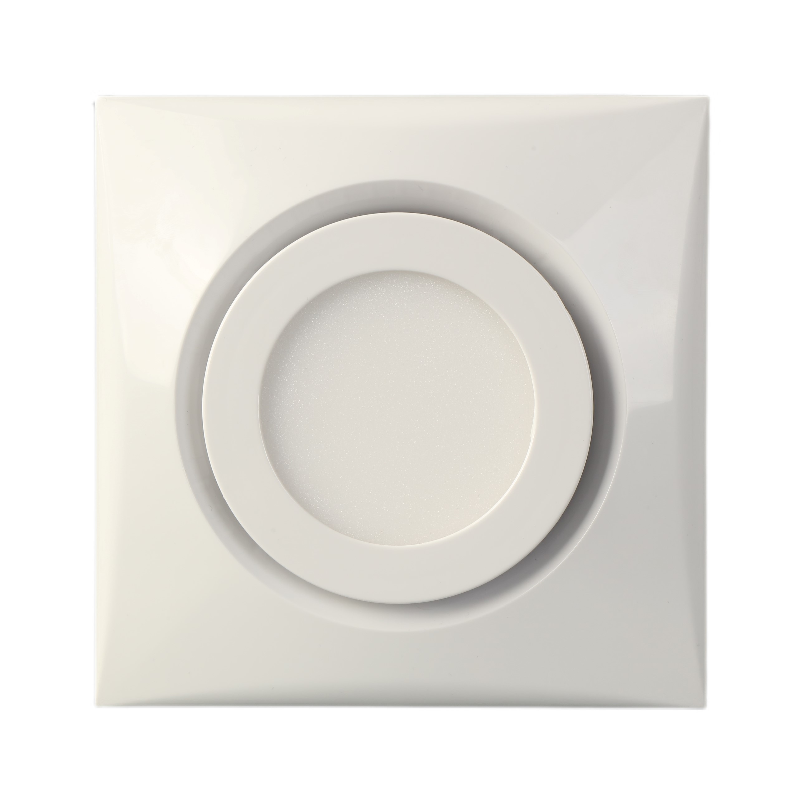 Wall Ceiling Mount Ventilation Fan with LED Light and 162-252 Air Quantity in White