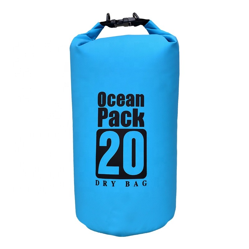 500D PVC Soft Water Resistant Dry Bag 10 Liters For Fishing Sports ODM