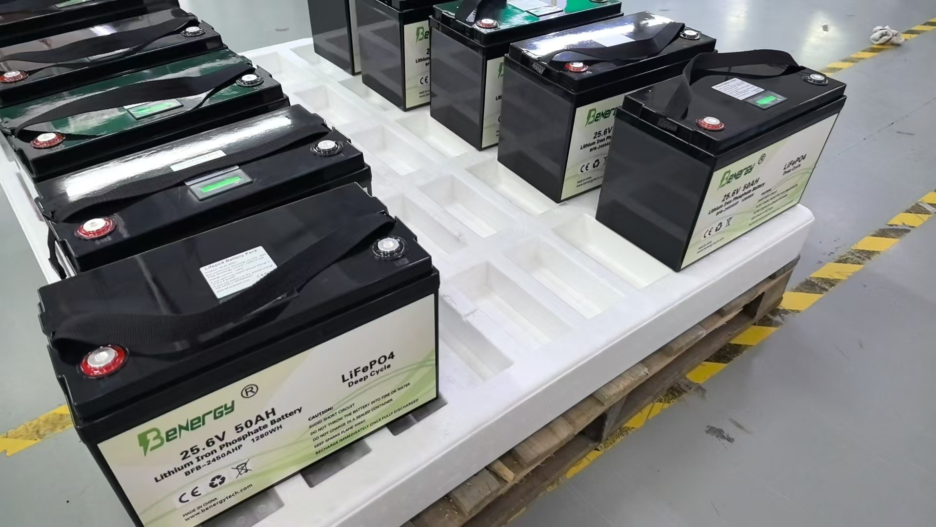 24V 50Ah LiFePO4 Fast-Charge Battery for Electric Stackers & Pallet Jacks Walkie Scrubber Compatible