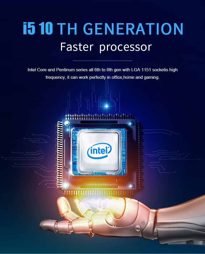 IPS 1080P Gaming Laptop Computers SSD120G Desktop Computer With Wifi Built In