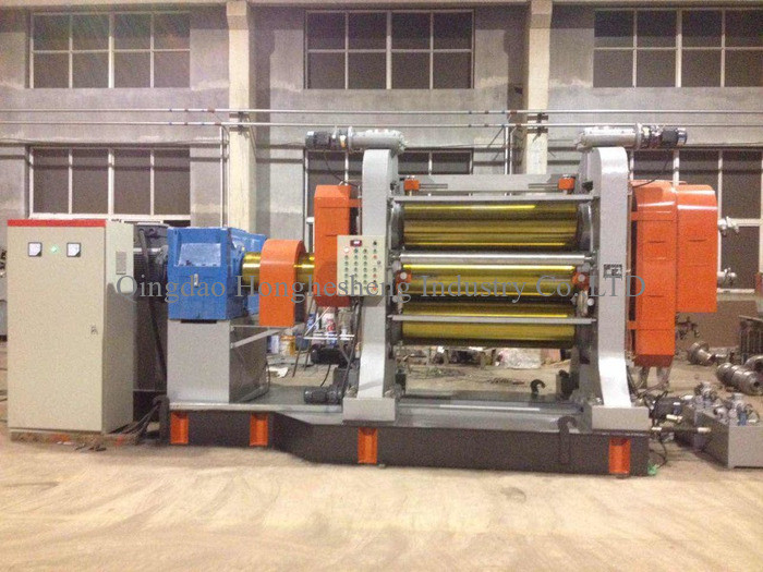 Dia 360mm Three Roll Rubber Calender Machine Rubber Sheet Calendering Machine