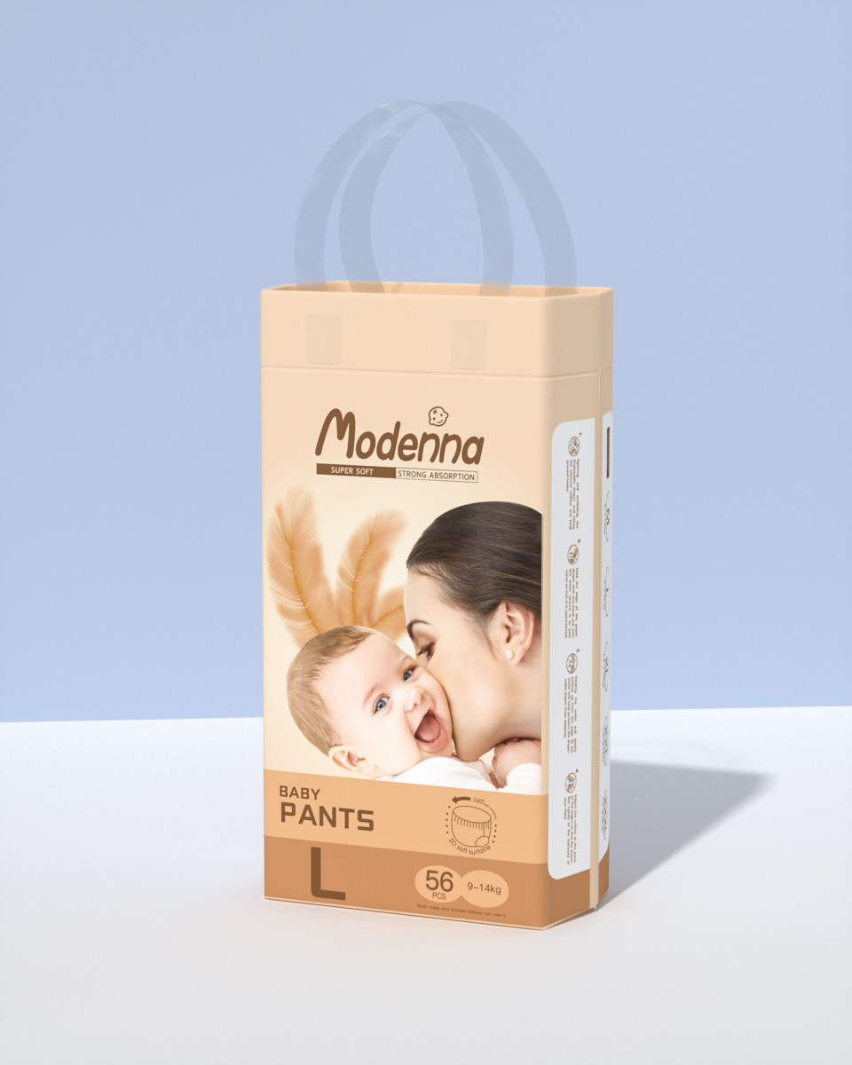 Skin Friendly Organic Baby Pants Baby Diaper Pants Easy To Pull On Disposable Diaper Natural Baby Comfort ISO Factory