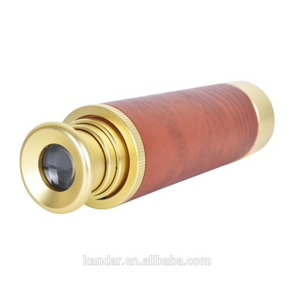 38x135mm Nautical Handheld Brass Spyglass Monocular Telescope Optics Expandable 26X32