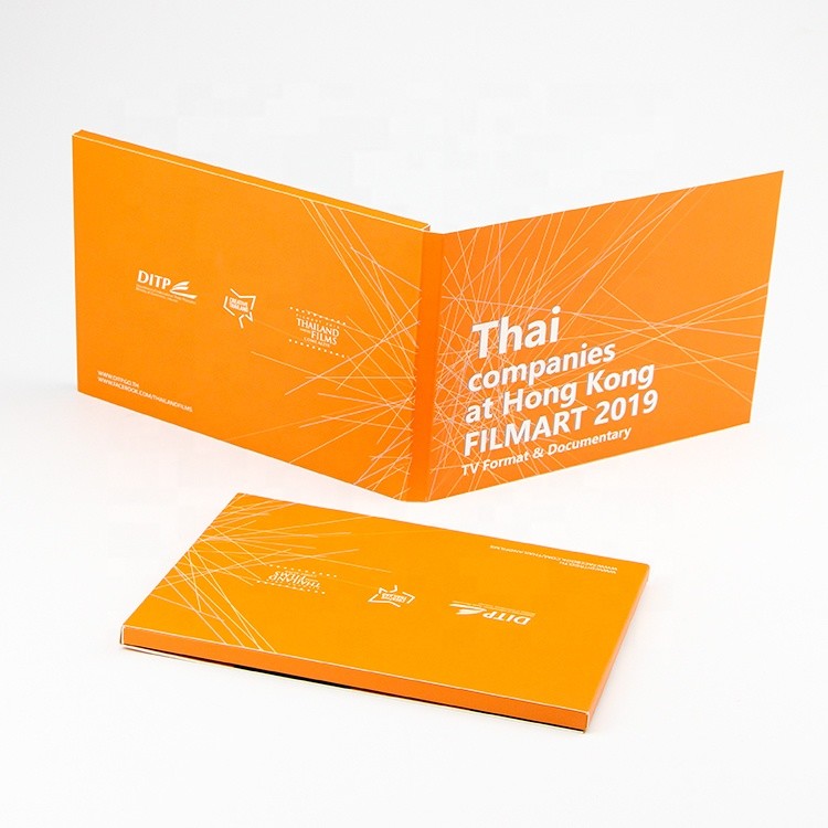 Video Lcd Book Advertising Promotion Video Brochure Card 7 Inch In Print Lcd Screen Book Digital Catalogue