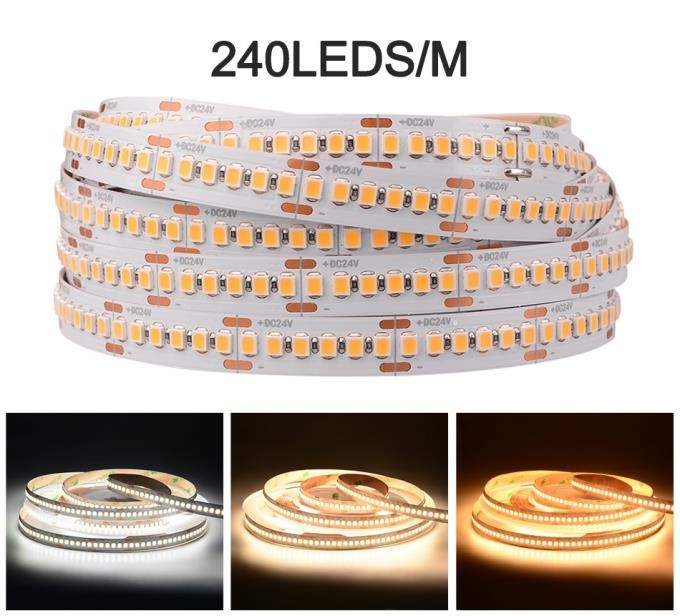 Multicolor 10W SMD 2835 LED Strip Light Flexible PCB Width 10mm