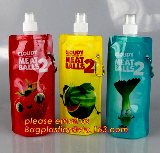 Custom Reusable Juice Food Packaging Plastic Bag Alcohol Drink Wine Spout Pouch Bag,liquid spout pouch/wine drink juice