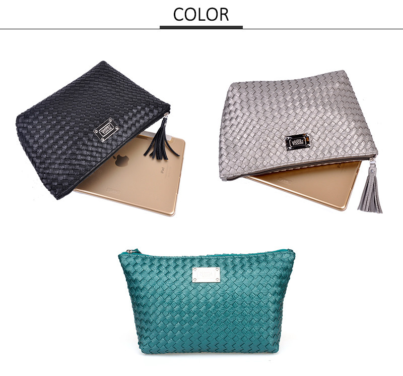 Large Water-Resistant Toiletry And Makeup Pouch For Women With Zipper Closure