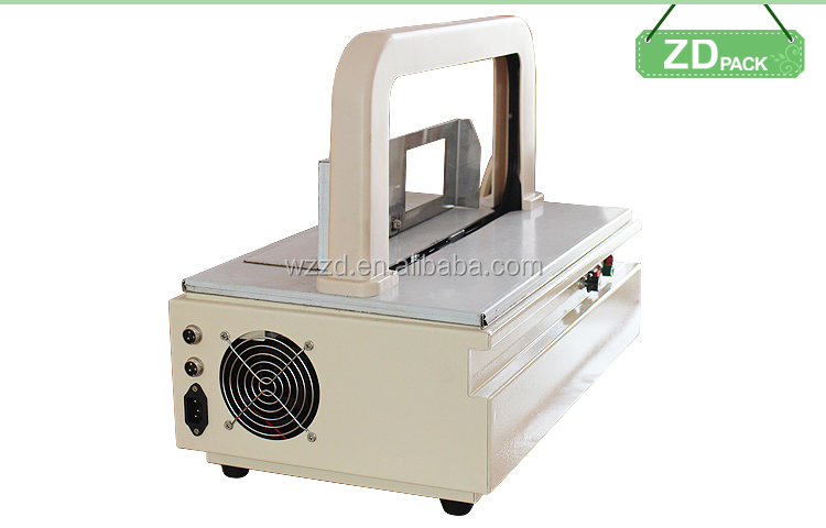 Mini Power Table Strapping Machine Semi Automatic Plastic Tray Table Top Banding Machine