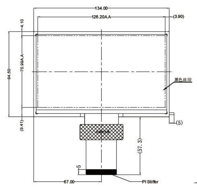 FHD Landscape Touch Screen LCD TFT 60 Pin 5.7" Inch LVDS Interface