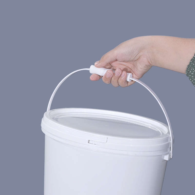 OEM Color Printing 6L-19L Oval PP Plastic Bucket Drum Pails Container with Holder