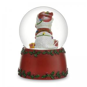 China Polyresin resin Durable Glass Christmas Snow Globe Resin Cat Water ball on sale