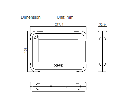 4W Simple Wireless HMI PLC Controller 7 Inch Widescreen LCD Display