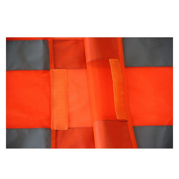 Customized High Visiable Reflective Outdoor Work Warning Safety Vest with Pockets Green