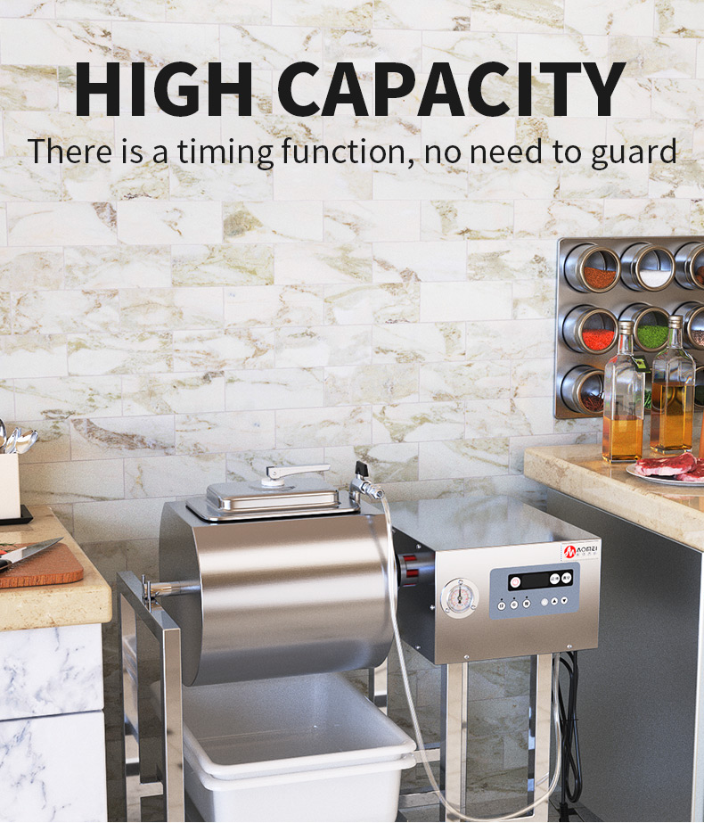 Commercial Restaurant Electric Meat Salting Machine with 45L Capacity and High Speed