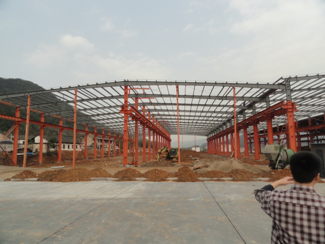 Steel Framed Buildings / Industrial Steel Buildings For Steel Warehouse And Showroom