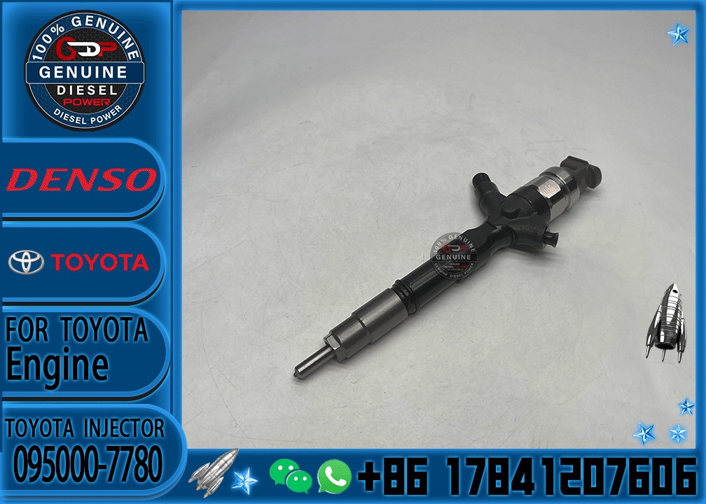 High Performance Fuel Injector 23670-30280 Common Rail Injector 095000-7780 for TOYOTA