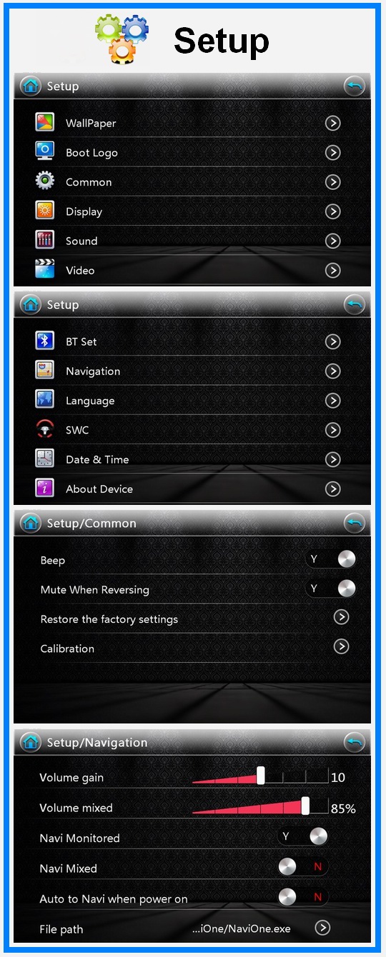 Ouchuangbo Touch Screen GPS Navigation for Universal Car DVD Video System RDS Bluetooth OCB-6205A
