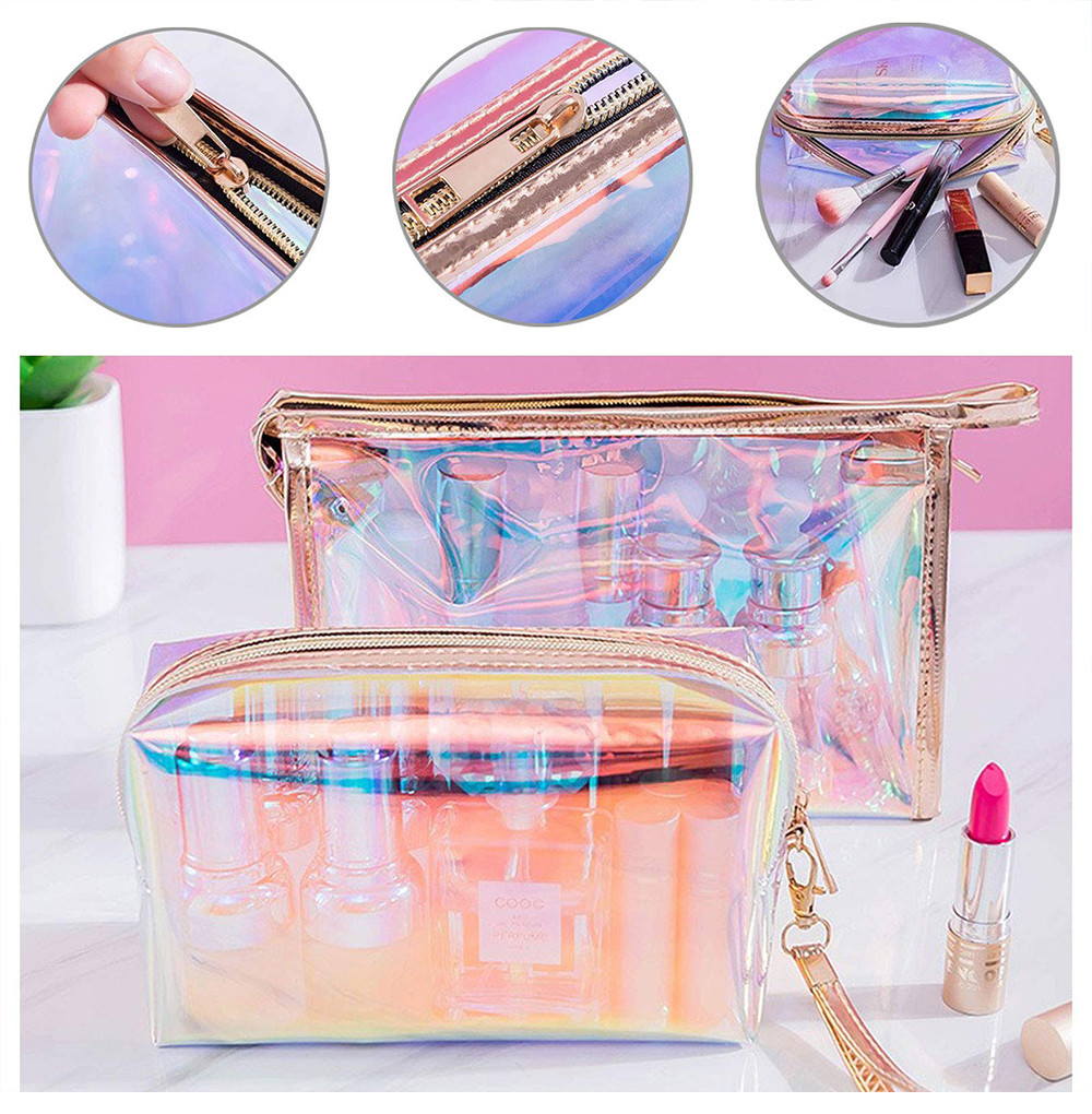 Holographic Waterproof Travel Toiletry Organizer Bag For Girl