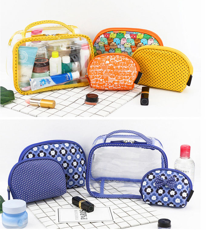Fashion Large Capacity Multi-Function Cosmetic Bag 4 Pieces Sets