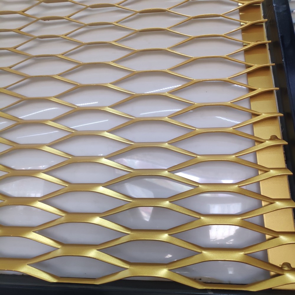 0.5-2mm Thickness Aluminum Expanded Metal Mesh For Decoration