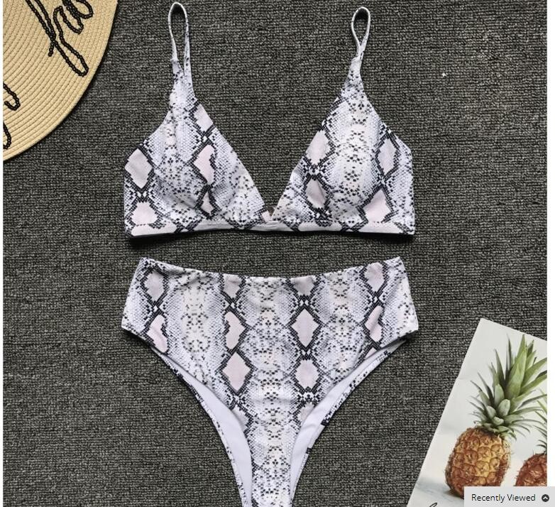 Womail Alluring Biquini Leopard Printed Bikini Push-Up Padded Swimwear Women's