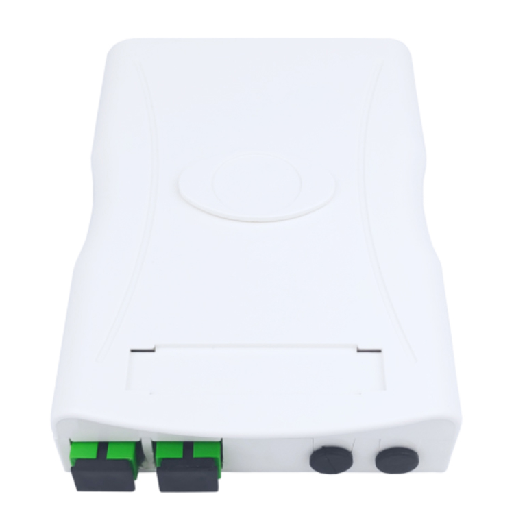 2 Cores SC APC Plastic Fiber Optic Faceplate Socket Panel for Indoor in FTTH Network