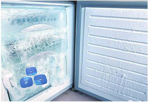 Custom Blue Hard Plastic Ice Packs For Food 12.2 * 12.2 * 1.2cm