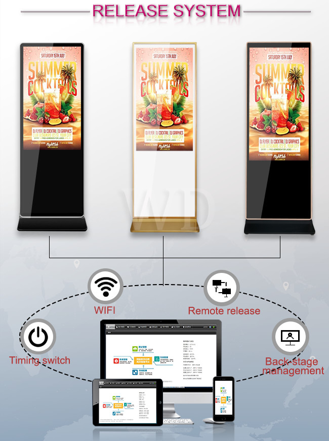 FCC Android Windows Standalone Fast Food Digital Menu Boards LOGO Print