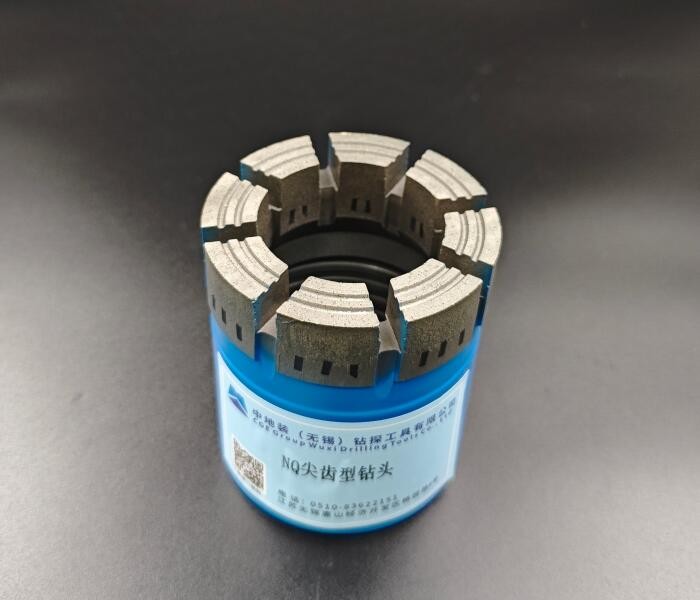 NQ Impregnated Diamond Bit Wedge type Good Fluid evacuation