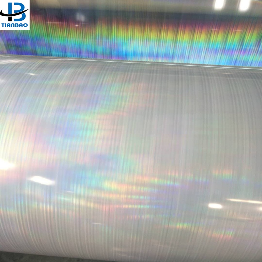 PET Cold Foil Film Aluminum Metalized PET Holographic Film for Exhibition Glitter Film