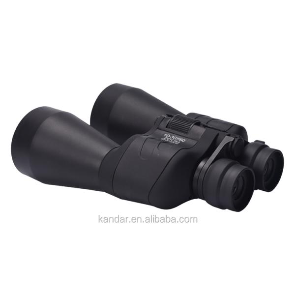 10-30x60 Porro BK7 Binoculars with Fold Down Eyecups and Fully Multi Coating in Black
