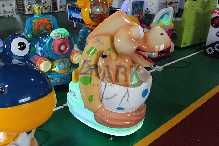 Commercial riding coin operated video film screen rides EPARK dinosaur seat kids ride on machine