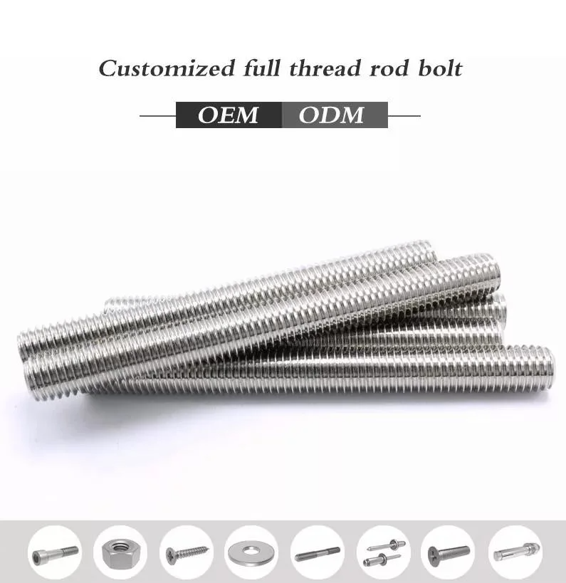 Brass Alloy Copper Bronze Full Thread Threaded Rod DIN 975 H59 H62 Nickel Tin Plated