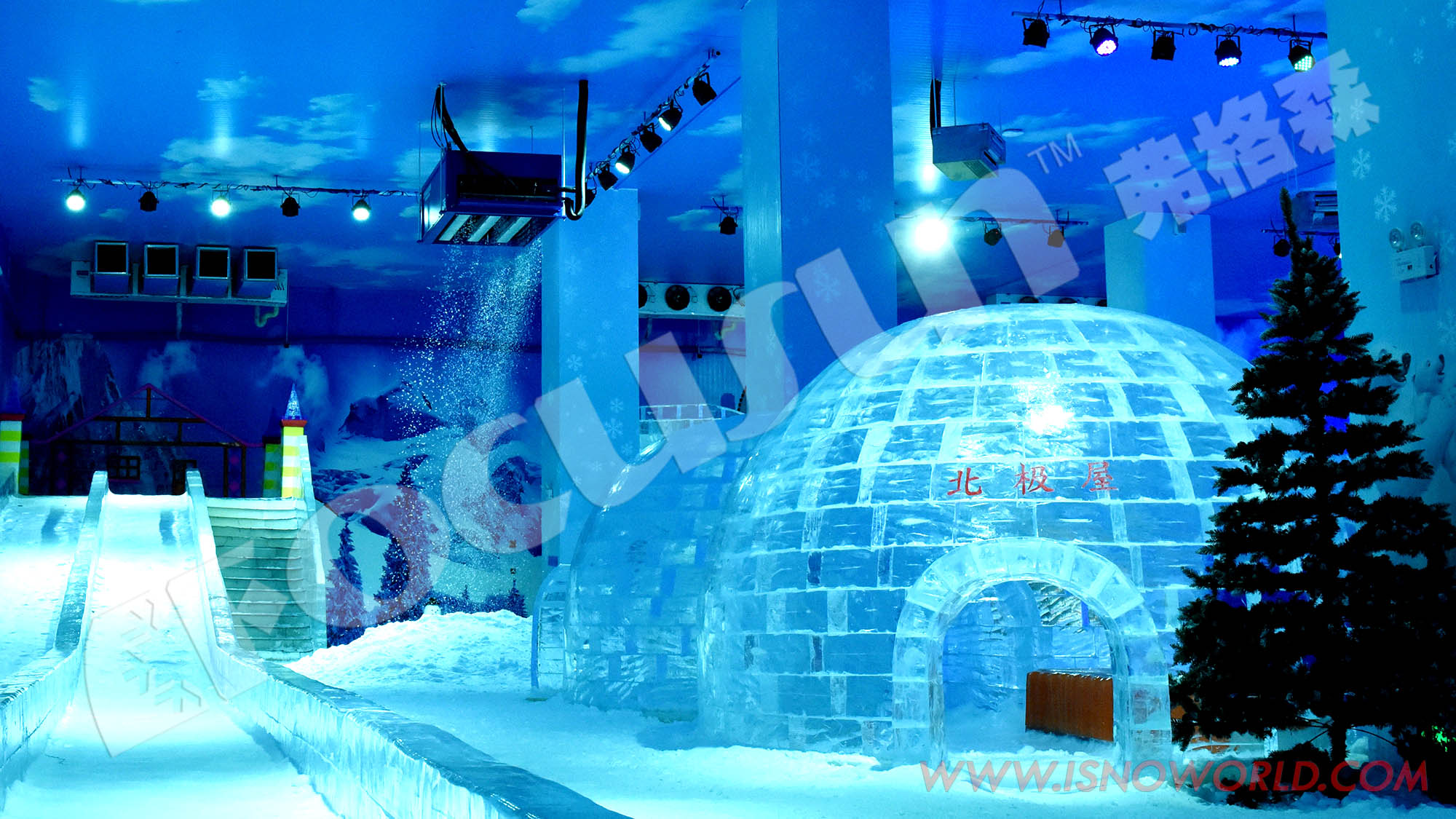 Transparent Block Ice Maker with Condenser Core Components Ice Sculpture Machine