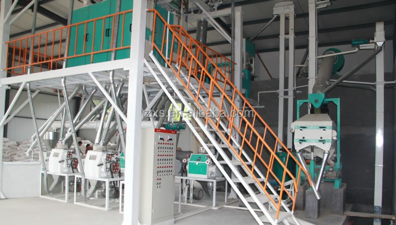 30x8x7m Combined Commercial Wheat Cleaning Milling Machine for Turkey Flour Mill in Ghana