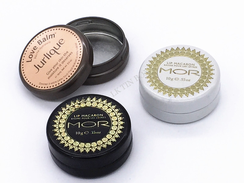 D45mm Jurlique Lip Balm Small Tin Boxes Fashionable Eco Friendly Tinplate