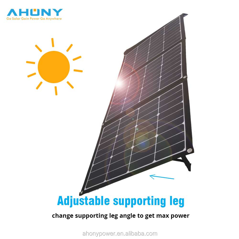 Marine 120w Folding Solar Panel Kit Blanket Type Charger For Solar Generator Power Bank