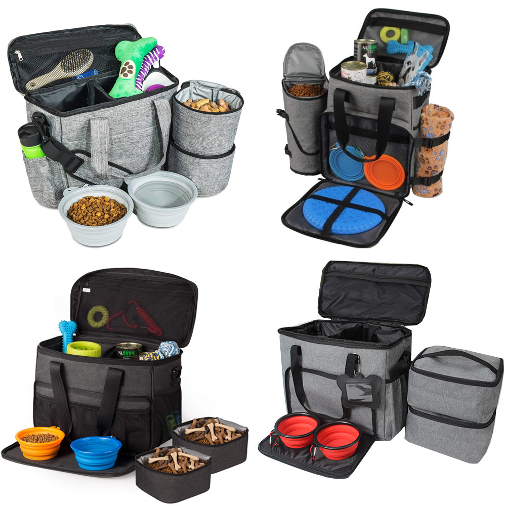 15L Waterproof Dog Food Travel Kit 30cm Dog Gear Travel Bag