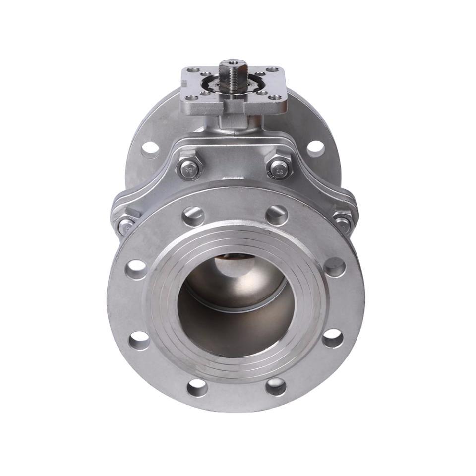 Stainless Steel ANSI Standard 2PC Flange Type High Platform Ball Valve