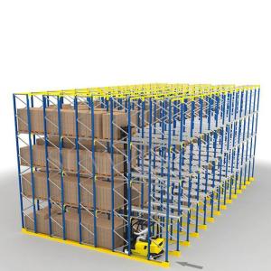 Buy cheap CE EN 15620 Q235B Drive In Drive Through Racking System product