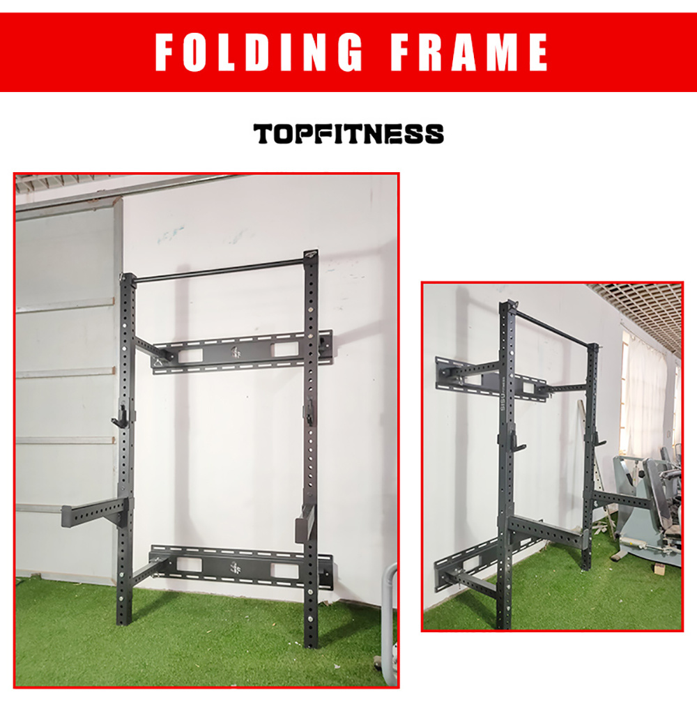 Commercial Gym Fitness Equipment and Home Strength Machine Wall Mounted Squat Rack