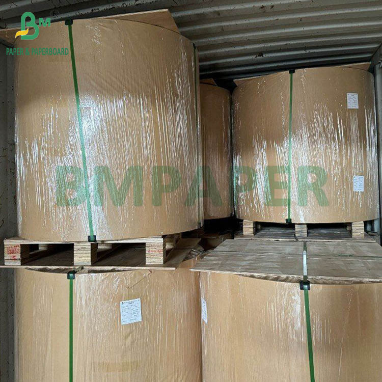170g 200g White Face Kraft Reverse Cardboard Coated White Top KLB 31" 43" 
