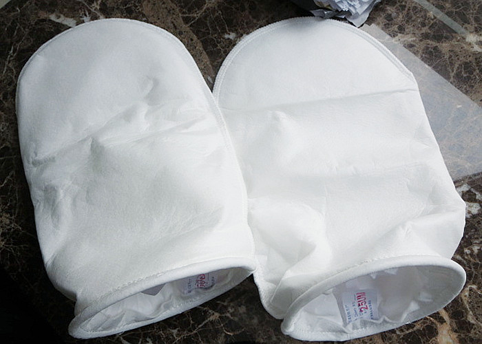Washable PP / Polyester Industrial Dust Bags With Stainless Steel Ring / Rope