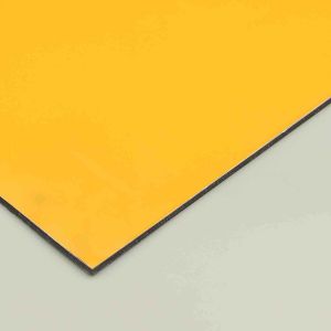 Bright Yellow Acp Sheet Fireproof Aluminum Panel Fire Resistant Composite