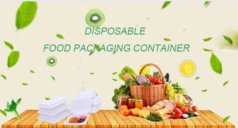 3 Compartments PP 3L Disposable Food Container 1mm Thickness