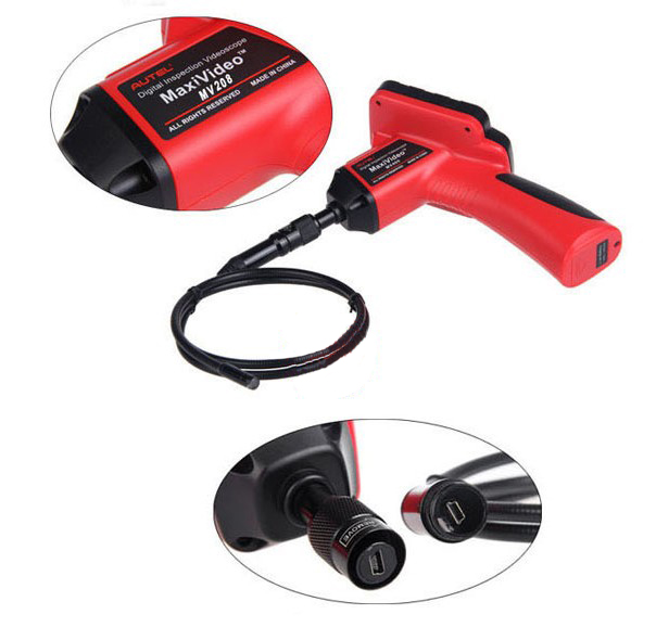 Autel Maxivideo MV208 Digital Videoscope with 5.5mm Diameter Imager Head Inspection Camera