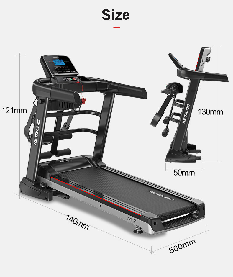 Customized 150kg Load Commercial Folding Treadmill With LCD Screen