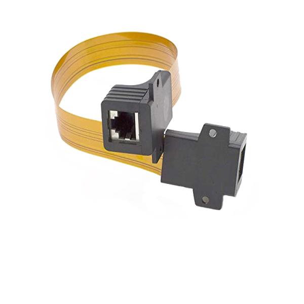 Thin Ghost Wire Ethernet FPC Flat Cable 1 OZ Copper Thickness For Cat5 Cat6