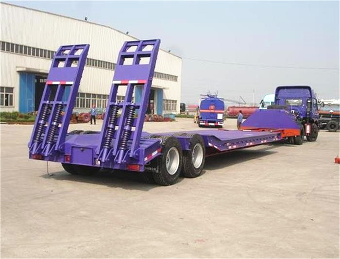 2 Line 4 Axle Low Bed Trailer 80-120ton Detachable Gooseneck Semi Truck Lowboy Trailer For Sale Malawi