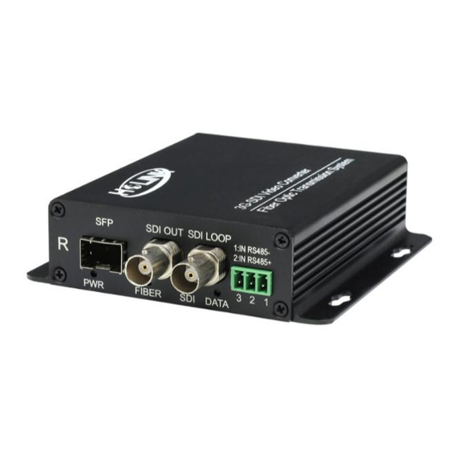 1 Channel 3G-SDI to Fiber Optical Video Converter with 1 Channel Reverse RS422 Data 1080P/60Hz